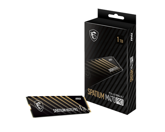 SPATIUM M470 PRO PCIe 4.0 NVMe M.2 1TB  | MSI SSD - MSI e-Shop | Ufficiale MSI Italia