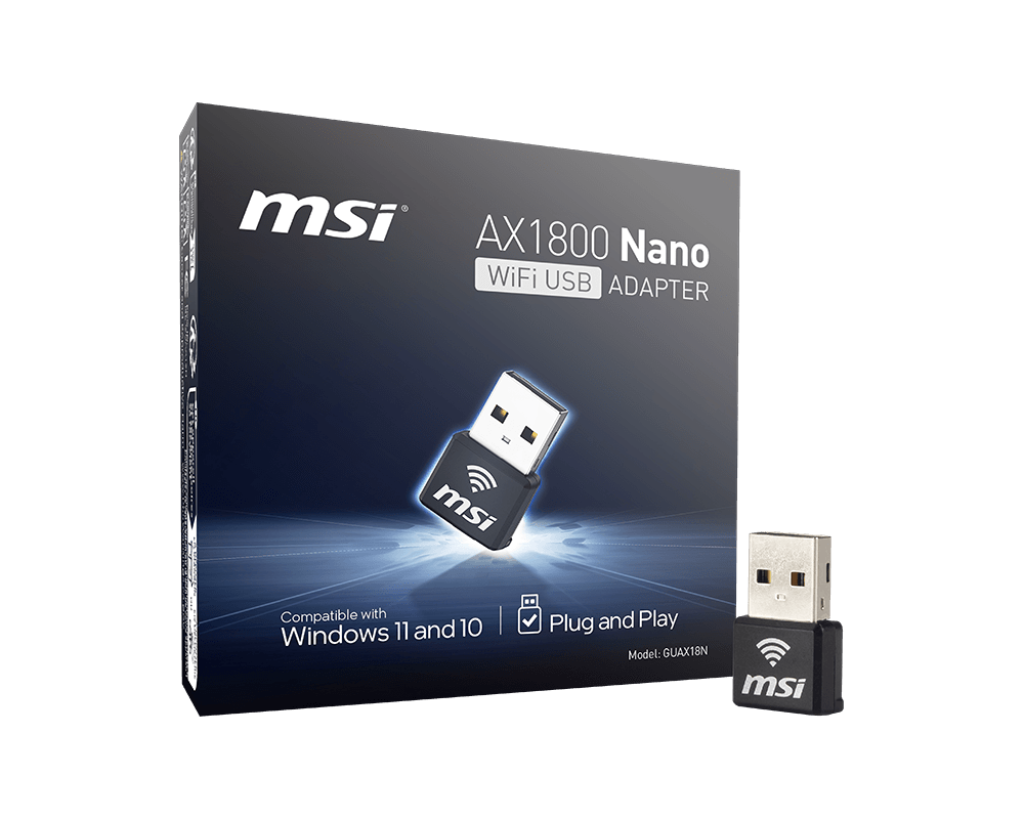 AX1800 Nano WiFi USB Adapter | MSI Networking - MSI e-Shop | Ufficiale MSI Italia