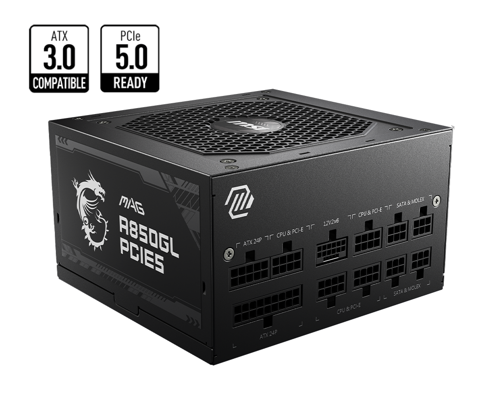 MAG A850GL PCIE5 | MSI Alimentatori - MSI e-Shop | Ufficiale MSI Italia