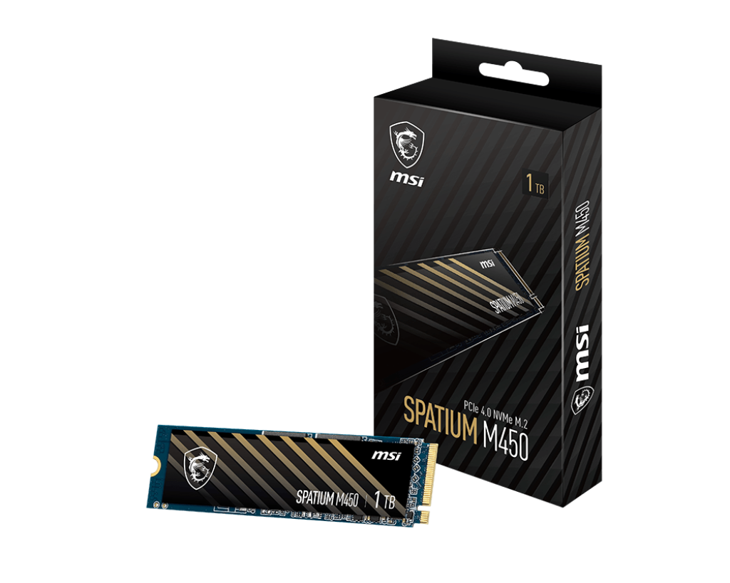 SPATIUM M450 PCIe 4.0 NVMe M.2 1TB V1  | MSI SSD - MSI e-Shop | Ufficiale MSI Italia