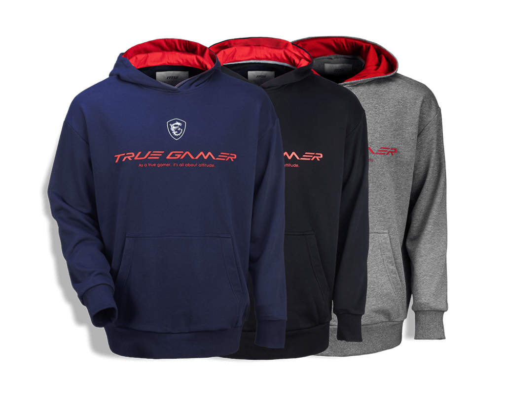 MSI Felpa con cappuccio in cotone True Gamer