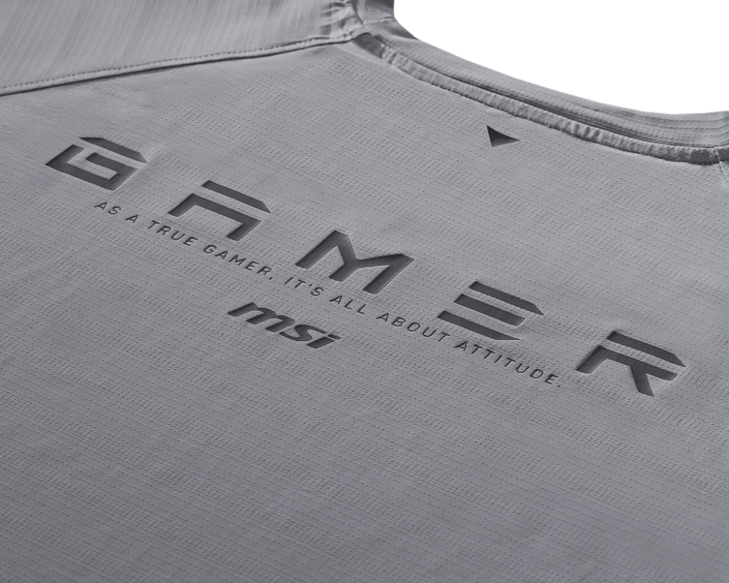 Gamer Series Wicking Raglan T-shirt — Light Gray - MSI e-Shop | Ufficiale MSI Italia