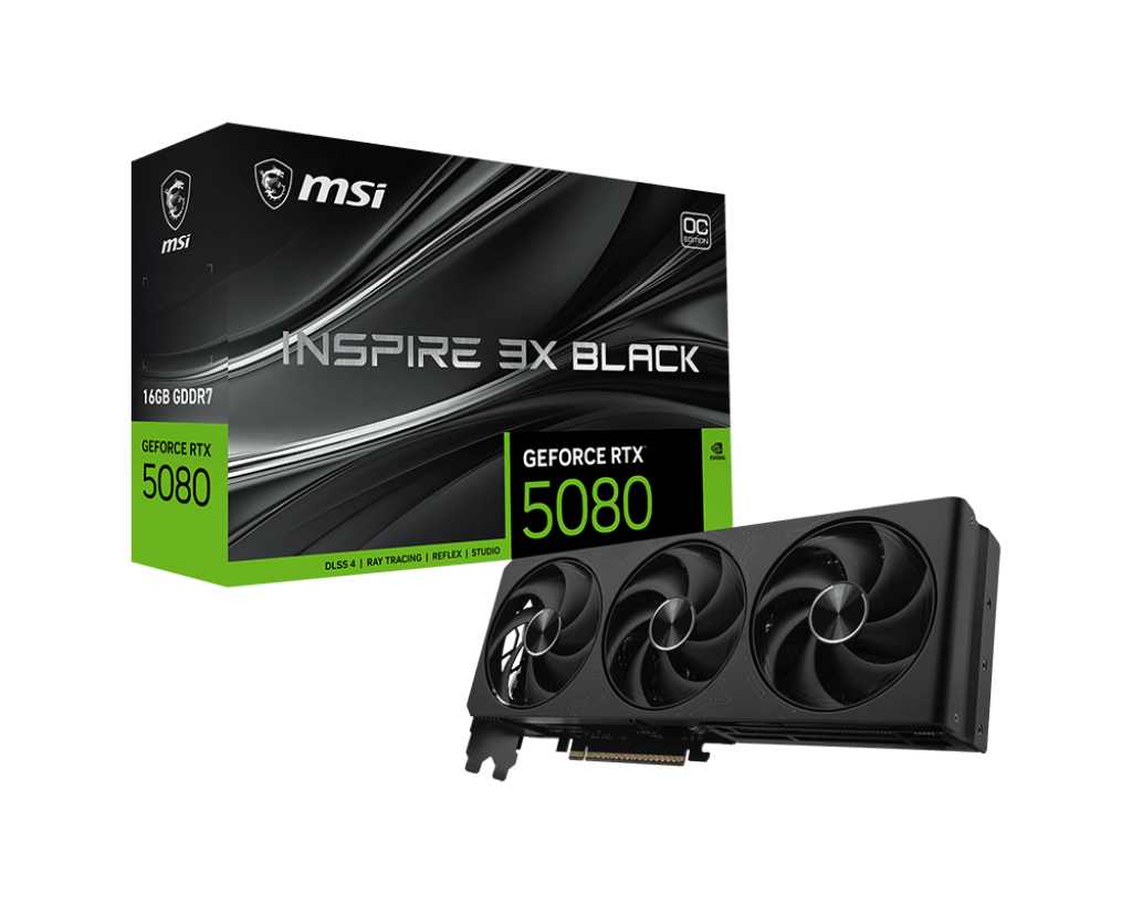 GeForce RTX 5080 16G INSPIRE 3X OC BLACK
