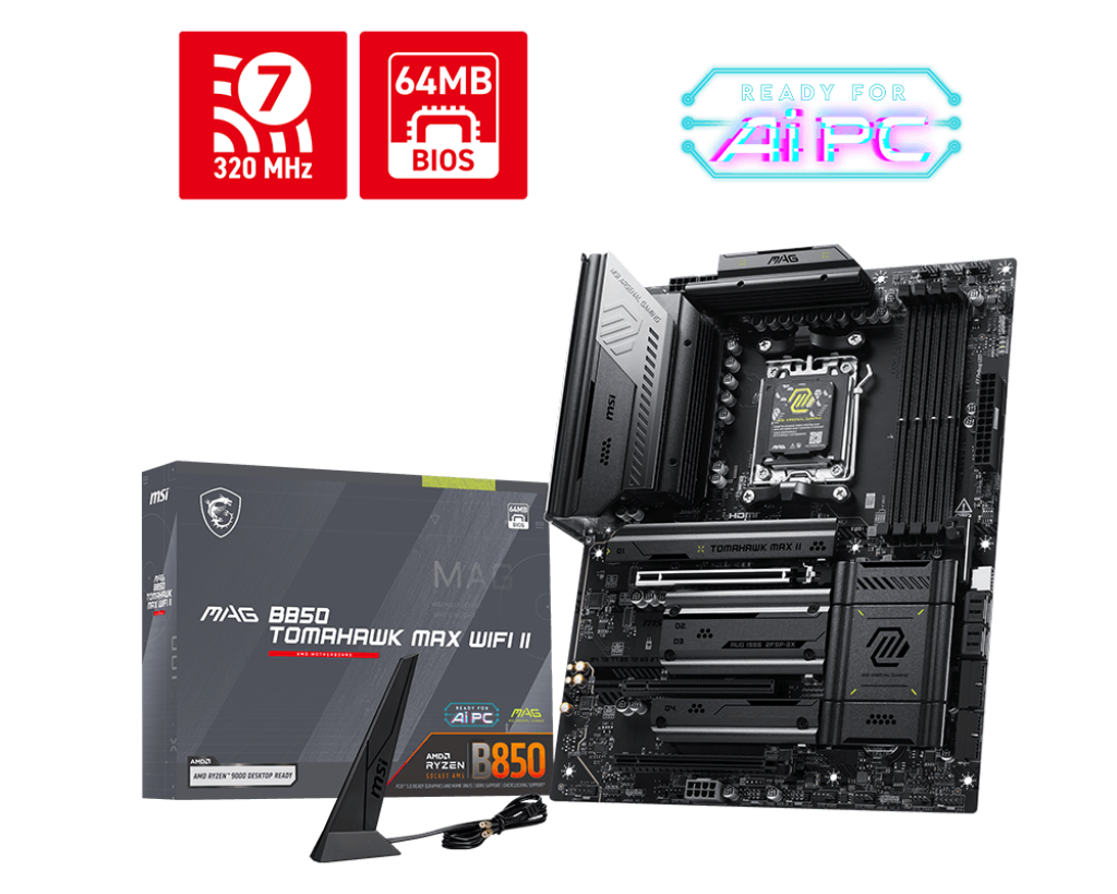 MAG B850 TOMAHAWK MAX WIFI II | MSI Scheda Madre