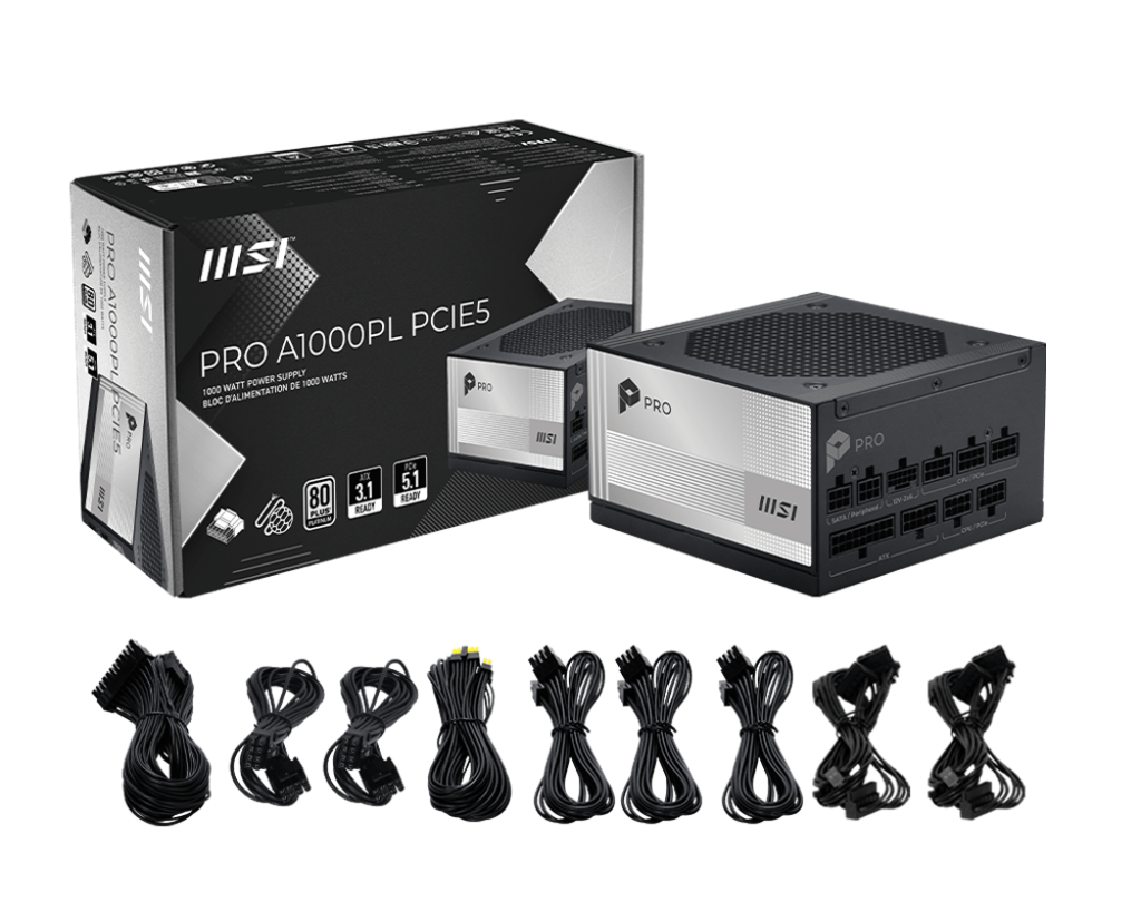 PRO A1000PL PCIE5 | MSI Alimentatori