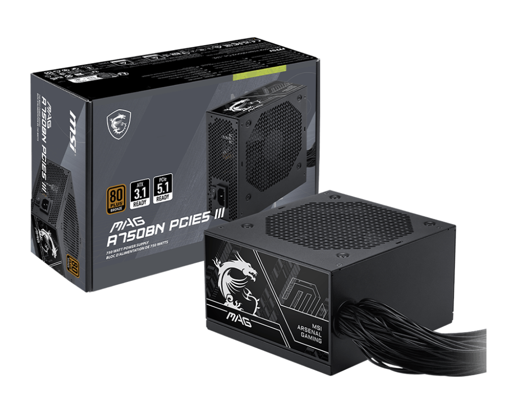 MAG A750BN PCIE5 III | MSI Alimentatori