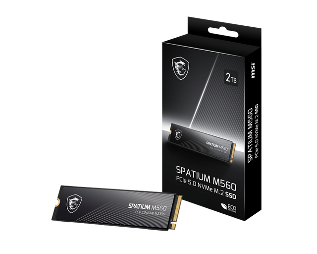 SPATIUM M560 PCIe 5.0 NVMe M.2 1TB  | MSI SSD - MSI e-Shop | Ufficiale MSI Italia