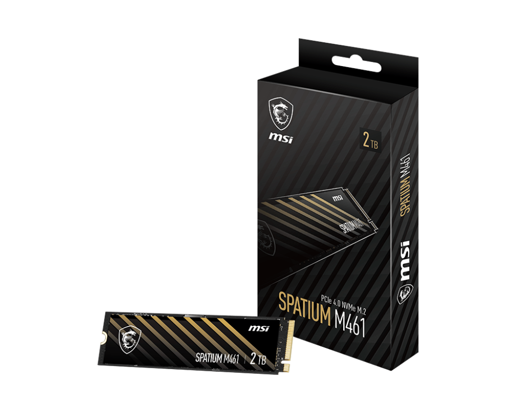 SPATIUM M461 PCIe 4.0 NVMe M.2 1TB  | MSI SSD - MSI e-Shop | Ufficiale MSI Italia