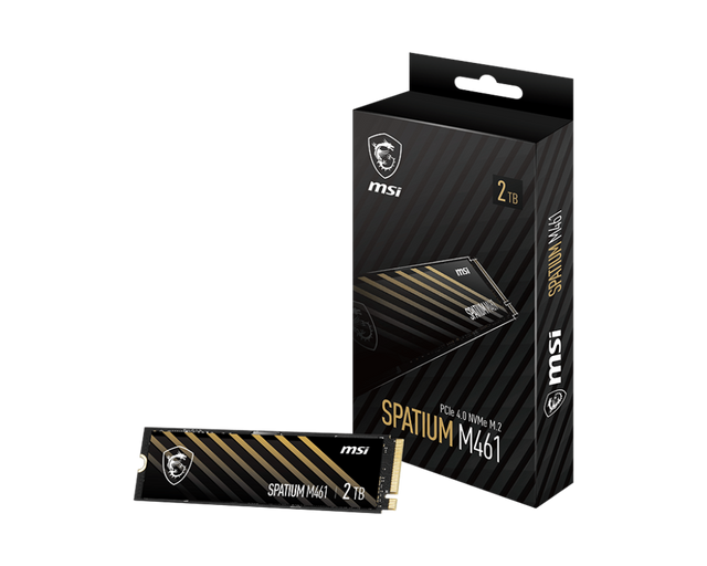 SPATIUM M461 PCIe 4.0 NVMe M.2 1TB  | MSI SSD - MSI e-Shop | Ufficiale MSI Italia