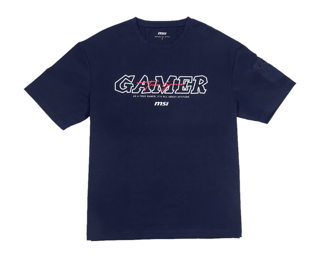 Gamer Series Cooling T-shirt—Navy Blue - MSI e-Shop | Ufficiale MSI Italia