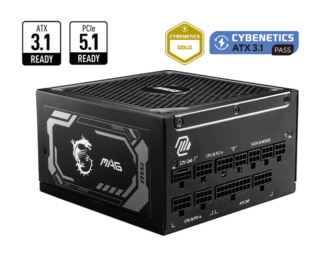 MAG A1250GL PCIE5 | MSI Alimentatori - MSI e-Shop | Ufficiale MSI Italia