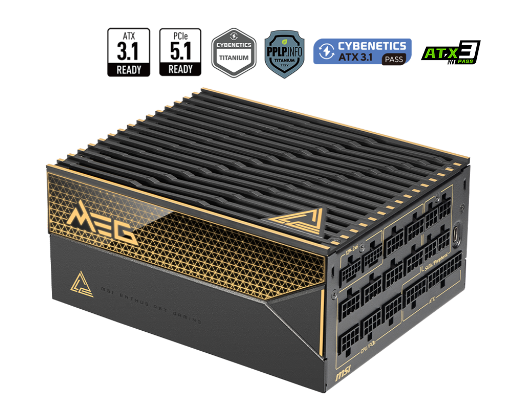 MEG Ai1600T PCIE5 | MSI Alimentatori - MSI e-Shop | Ufficiale MSI Italia