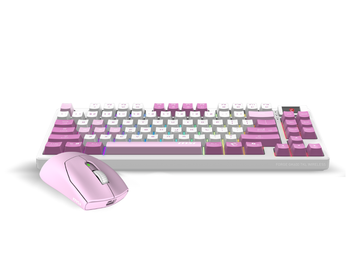 FORGE Gaming Kit con MSI Keyboard e Mouse Maestro VIOLET