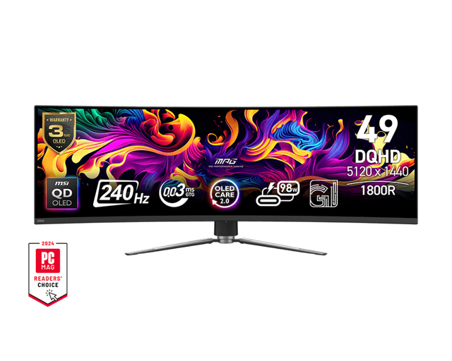 MPG 491CQPX QD-OLED | MSI Monitor Gaming - MSI e-Shop | Ufficiale MSI Italia
