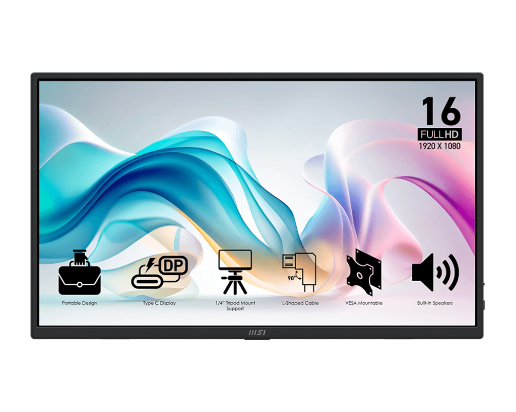 PRO MP165 E6 | MSI Monitor Portatile - MSI e-Shop | Ufficiale MSI Italia