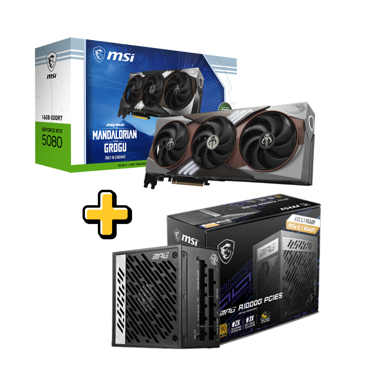 Bundle RTX 5080 Mandalorian + MPG A1000G