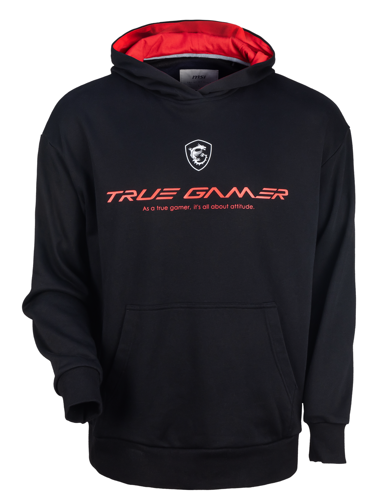 MSI Felpa con cappuccio in cotone True Gamer