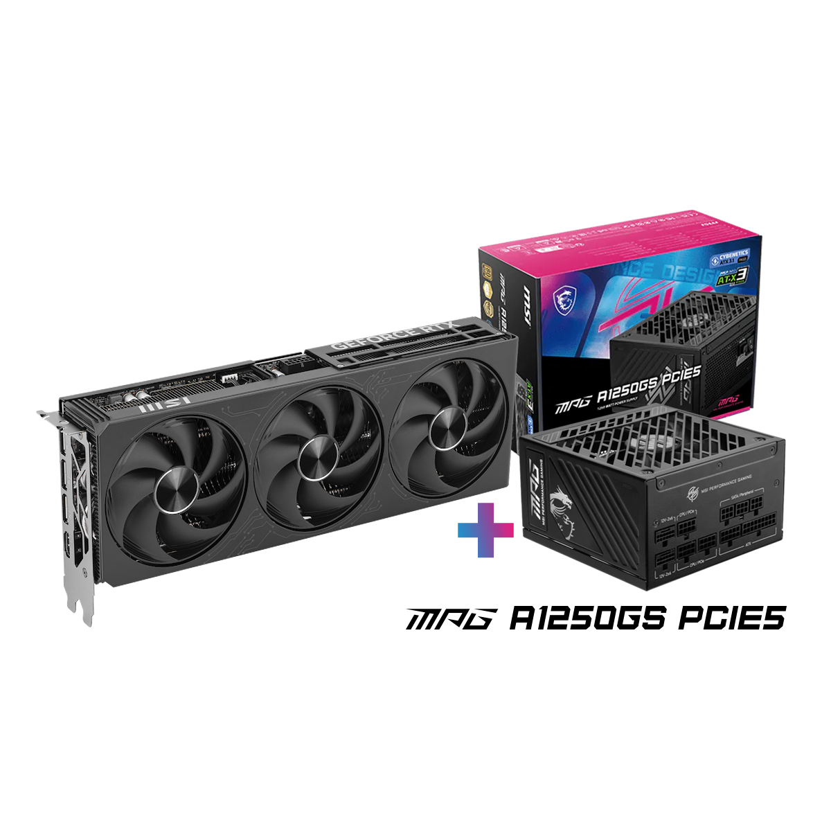 Bundle GeForce RTX 5080 16G INSPIRE 3X OC BLACK + MAG A1250GL PCIE5