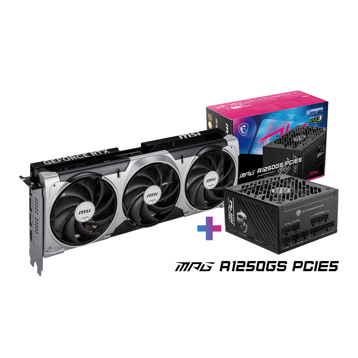 Bundle GeForce RTX 5080 16G VENTUS 3X OC + MPG A1250GS PCIE5 in omaggio